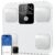 GE Smart Scale for Body Weight | Bluetooth Digital Bathroom Scale with App, 400 lb Capacity - Analyzes BMI, Body Fat & 12 More Metrics
