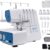 MILLEPUNTI MLD42 Heavy Duty Overlock Serger Machine – 1300 SPM High Speed, 2-3-4 Thread Capability with Metal Frame, Differential Feed & Accessories