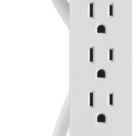 Belkin 6-Outlet Power Strip with 3ft Cord, White – Expand Your Wall Outlets for Home Electronics