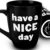 13oz Funny White Elephant Gifts for Adults - Novelty Ceramic Coffee Mug with Hidden Surprise Middle Finger Design - Gag Present for Men, Women, Mom, Dad, Coworker & Boss - Dishwasher & Microwave Safe