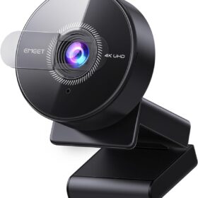 EMEET C950 4K Webcam with Microphone, PDAF Autofocus PC Camera, 1080P@60FPS USB Webcam, Physical Privacy Shutter, Plug & Play for Zoom, Skype, Online Meetings (No Tripod)