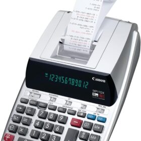 Canon MP11DX-2 Desktop Printing Calculator with 2-Color Ink, Currency Conversion, Clock & Calendar