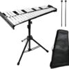 Professional 32-Note Glockensiel Xylophone Kit with Adjustable Stand, 2 Mallets, and Portable Bag – Precision Percussion for Students, Bands, and Concerts