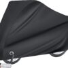 Puroma Waterproof Bike Cover for 1 Bike – Heavy Duty 190T Outdoor Protection with UV Coating, Anti-Theft Lock Hole, and Windproof Elastic Hem for Mountain, Road, and Electric Bicycles