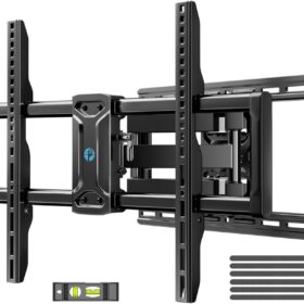 Pipishell Full Motion Articulating TV Wall Mount for 42-85 Inch TVs – Heavy Duty Swivel Bracket, Tilt, Swivel & Extend, Max VESA 600x400mm, Fits 12” & 16” Wood Studs, Supports up to 132lbs