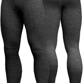 Mobile Wearing Men's 7.4V Bluetooth Heated Base Layer Pants - XX-Large Thermal Activewear with App-Controlled Heating Zones