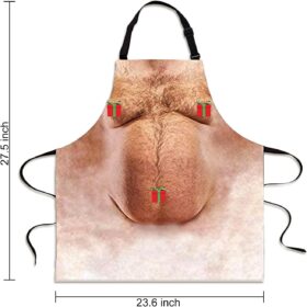Hilarious Original 6-Pack Abs Apron – Funny Gag Gift for Men, Dad, & Husband – Perfect for BBQ, Cooking & Birthday Parties