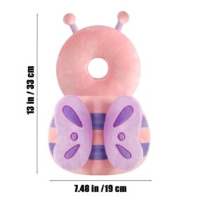 PandaEar Baby Head Protection Backpack – Toddler Walking Safety Helmet & Plush Impact Cushion (Pink)