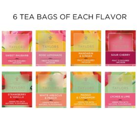 Taylors of Harrogate Signature Collection: 48-Count Green Tea & Herbal Infusion Variety Gift Box