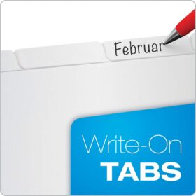 Oxford 1/5-Cut Blank Binder Dividers – 100 Sheet Index Tabs (20 Sets of 5) – 3-Hole Punched for Letter Size Binders