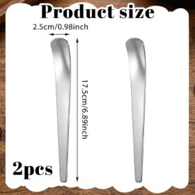 Premium Stainless Steel Pet Can Spoons – Long Handle Wet Food Scoop for Dogs & Cats (2 Pack)