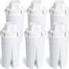 Amazon Basics 6-Cup Water Filter Replacement – 1 Year Supply – NSF/ANSI Certified to Reduce Chlorine, Mercury & Copper – BPA-Free – Compatible with Brita Pitchers & Dispensers