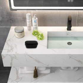 Tancano 2-Pack Travel Soap Holder - Waterproof Portable Soap Container with Drainage Tray for Shower, Gym, Camping & Home Organization (Black)