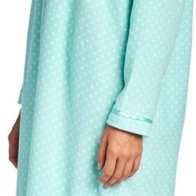 Casual Nights Women's Cozy Fleece Nightgown - Soft Long Sleeve Loungewear Sleep Shirt