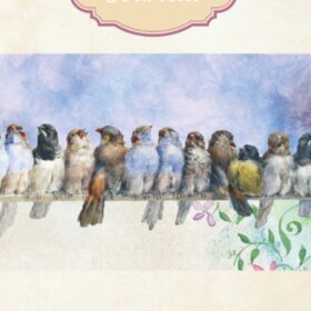 Perch of Birds Softcover Journal – Vintage 1880 Hector Giacomelli Art Notebook – 6x9 Inch Lined Birding Diary with 100 Pages (50 Sheets) – Matte Finish Nature Sketchbook Gift