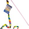 Cat Dancer Cat Charmer Interactive Wand Toy with Colorful Ribbon - Safe, Flexible & Durable Exercise for Cats & Kittens