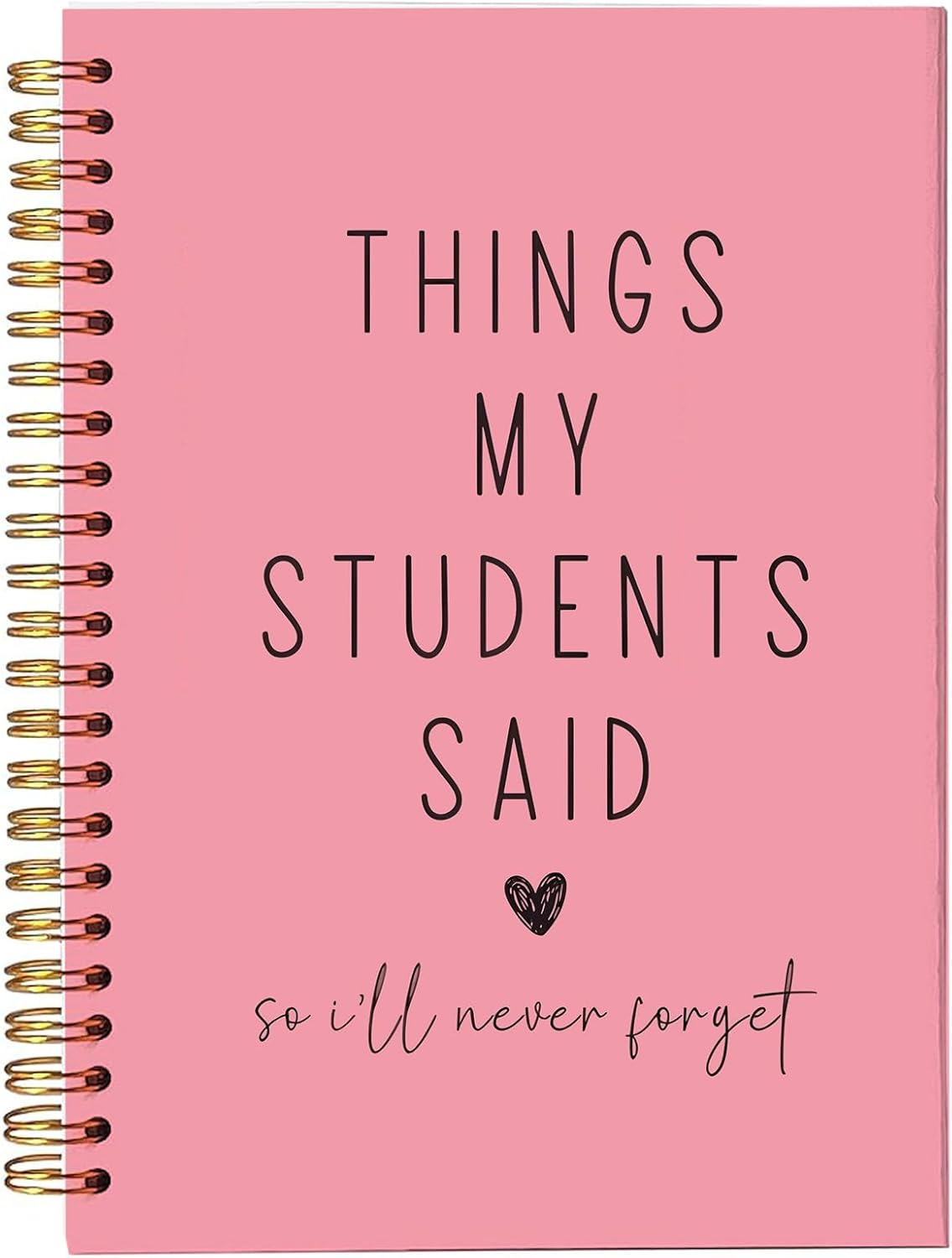 bitCNY Hot Pink Spiral Notebook – Stylish Teacher Appreciation Gift & Premium Keepsake Journal (5.5 x 8.5 Inches)