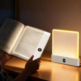 LuminoRead Smart LED Book Light with Timer & 3 Color Modes - Rechargeable, Portable Reading Lamp for Kids, Students & Bedtime Reading