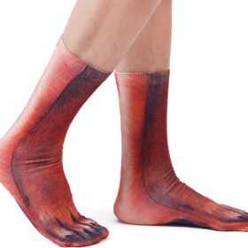 Novelty Animal Paw Socks - Fun & Fuzzy Gift for Men, Women & Kids - Christmas Stocking Stuffers