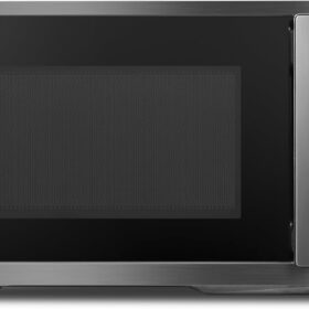 Toshiba 0.9 Cu Ft Digital Countertop Microwave Oven, 900W, Black Stainless Steel with Mute Function, Child Lock, and Easy Clean Interior - Perfect for Dorms and Apartments