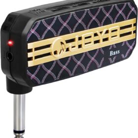 JA-03 Mini Bass Headphone Amp – Portable Pocket Guitar Amplifier with Aux In for Silent Practice