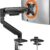 ErGear Single Monitor Arm – Fully Adjustable Gas Spring Desk Mount for 13 to 34 Inch Screens, Holds up to 19.8lbs with Tool-Free VESA Installation, Cable Management, and Integrated USB Pass-Through
