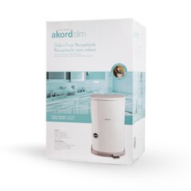 Janibell Akord Slim Adult Incontinence Pail – Hands-Free 7-Gallon Odor-Locking Disposal System