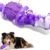 Indestructible Dog Chew Toy for Aggressive Chewers - Squeaky Durable Nylon & Rubber Crocodile for Dental Care, Anxiety Relief & Heavy Biting - Large, Medium, Small Dogs (Purple)