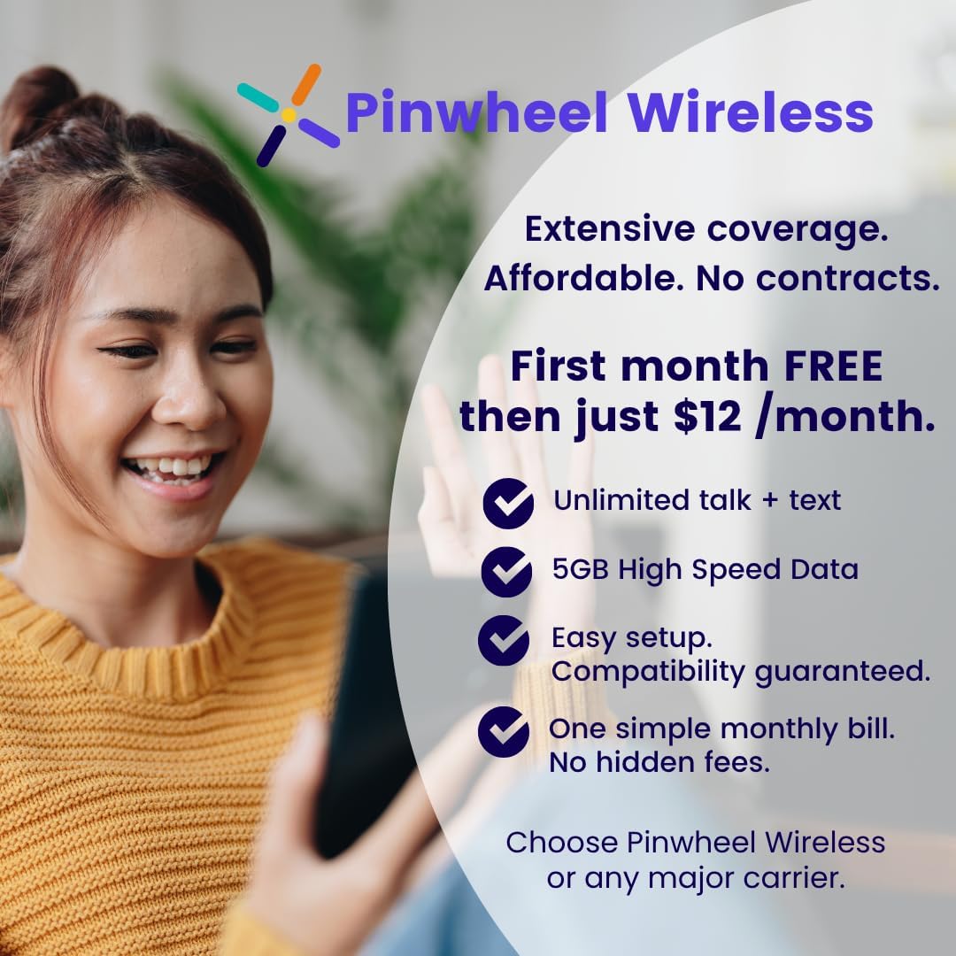 Pinwheel Genesis 4 Kids Smartphone | Unlocked Android Phone with Parental Controls, GPS Tracking & Safe App Library (No Social Media) | 1 Month Free Service