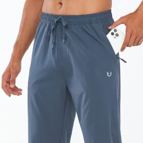 NORTHYARD Men's Lightweight Athletic Joggers - Breathable Running Pants with Zipper Pockets