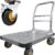 2000 lbs Capacity Heavy Duty Platform Truck - 36x24 inch Folding Flatbed Cart with Brake and Swivel Wheels