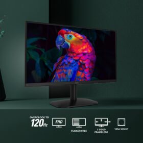 AOC 22B2HM2 22 Inch Full HD Monitor - 1920x1080, 120Hz Refresh Rate, Frameless VA Panel, Adaptive Sync, LowBlue Mode, VESA Mountable, HDMI & VGA for Home Office & Gaming