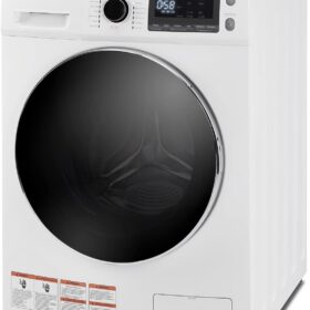 COMFEE' 24 Inch Washer and Dryer Combo 2.7 cu. ft. Front Load Washing Machine with Steam Care, Overnight Wash & Dry, and 26 lbs Capacity - Ideal for Apartments, Dorms, and RVs (White)