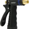 VIKING Heavy Duty Garden Hose Nozzle - High Pressure Adjustable Spray Nozzle for Car Washing, Pet Grooming, and Plant Watering