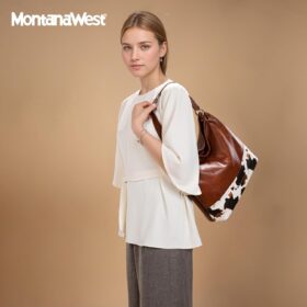 Montana West Ladies' Hobo Shoulder Handbag with Secure Zipper Back Pocket
