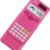 Casio fx-300ES PLUS 2nd Edition Scientific Calculator – Natural Textbook Display, 262 Functions – Solar Powered – Pink