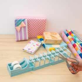 Tape Zoomie Original Viral Desktop Tape Dispenser – Blade-Free, Heavy-Duty 18-Strip Tool for Gift Wrapping, Crafts & Office