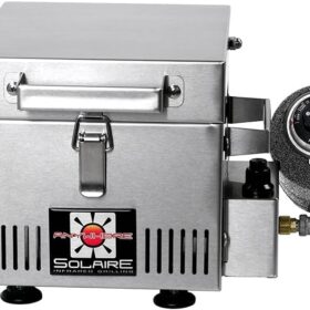 Solaire SOL-IR8A Anywhere Mini Portable Infrared Propane Grill – Stainless Steel Tailgating & Camping Gas Grill
