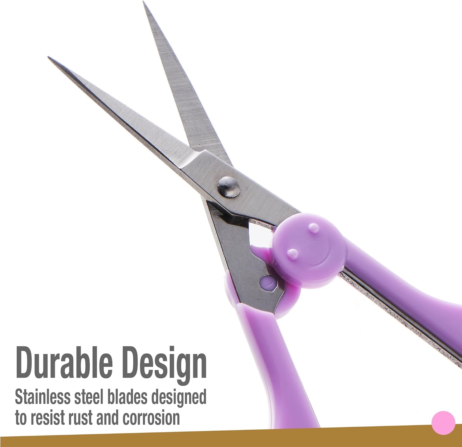 Beaditive High Precision Detail Scissors Set (2-Piece) | Ultra-Sharp Fine Tips for Crafting, Sewing & Scrapbooking | Stainless Steel with Protective Sheaths (Pastel Pink & Purple)