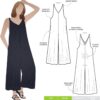 Style Arc Norman Jumpsuit Sewing Pattern - Women's Sizes 10-22, Easy-Fit Pull-On Design with Pockets