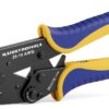Haisstronica Ratcheting Wire Crimper Tool – Precision Terminal Crimper for Heat Shrink & Nylon Insulated Connectors (AWG 26-10) – Professional Electrical Wiring Pliers