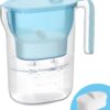 Waterdrop 7-Cup Water Filter Pitcher - NSF Certified Blue Countertop Water Purifier with Long-Life Filter