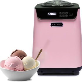 Whynter ICM-128BPS 1.28 Quart Stainless Steel Automatic Ice Cream Maker with Built-In Compressor - No Pre-Freezing Required