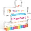 Teacher Appreciation Gift - Acrylic Decor Sign with Stand, Inspirational Desk Ornament for Educators, Mentors & Colleagues (Best for Back to School, Christmas, Retirement & End of Year)