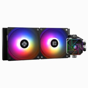 Aqua Elite 240 V3 Liquid CPU Cooler - 240mm AIO with Dual 120mm ARGB PWM Fans, 3300RPM Pump, Low-Noise Cooling for Intel LGA 1700/1200 and AMD AM4/AM5