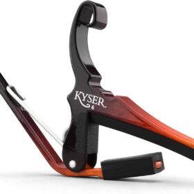 Kyser Quick-Change Guitar Capo for Acoustic & Electric 6-String Guitars - Sunburst (KG6SNB) - Made in USA