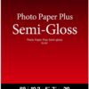 Canon Photo Paper Plus Semi-Gloss (SG-201) - 5" x 7" Photo Paper, 20 Sheets - Professional Grade High Gloss Finish for Vibrant Photos