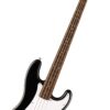 Squier by Fender Debut Series Precision Bass Guitar – Matte Black, Beginner Electric Bass with Split Single-Coil Pickup & Free Online Lessons