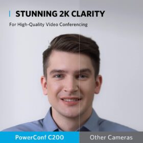 Anker PowerConf C200 2K Webcam – Business Grade HD Video Camera with AI Noise Reduction, Adjustable FOV, Privacy Cover, and Low-Light Correction for PC and Mac