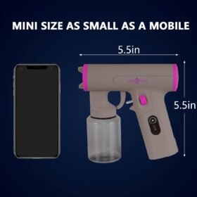 Cordless Spray Tan Machine - Portable Handheld Airbrush Gun with Adjustable Spray Pattern, USB Rechargeable Motor for Home, Salon, and Travel (Dark Grey)